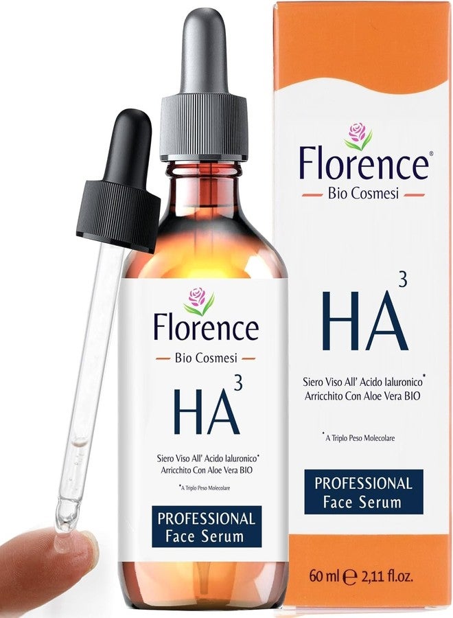 Florence Hyaluronic Acid Serum for Skin – Anti-Aging Moisturizer Face Serum for Brightening, Plumper & Smoother Skin. Non-Greasy, Ultra-Hydrating Niacinamide, B5 & Vitamin C Skin Care Facial Serum, 2 oz - Image 1